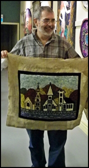 Tony McEachern with rug